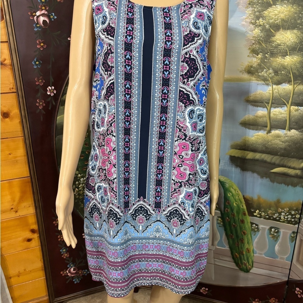 Artisan Ny Multicolor Patterned Sheath Dress